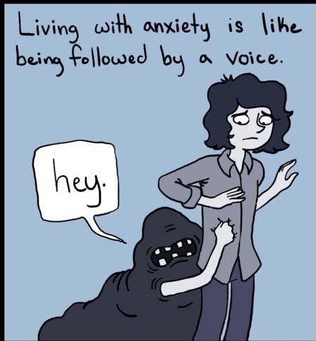 Anxiety cartoon 1 - Spreading mental health awareness !